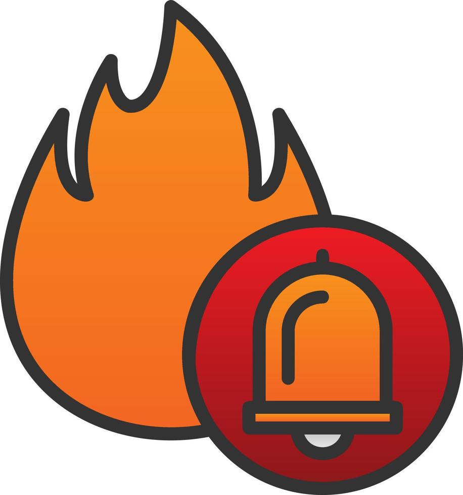 Fire Alarm Vector Icon Design