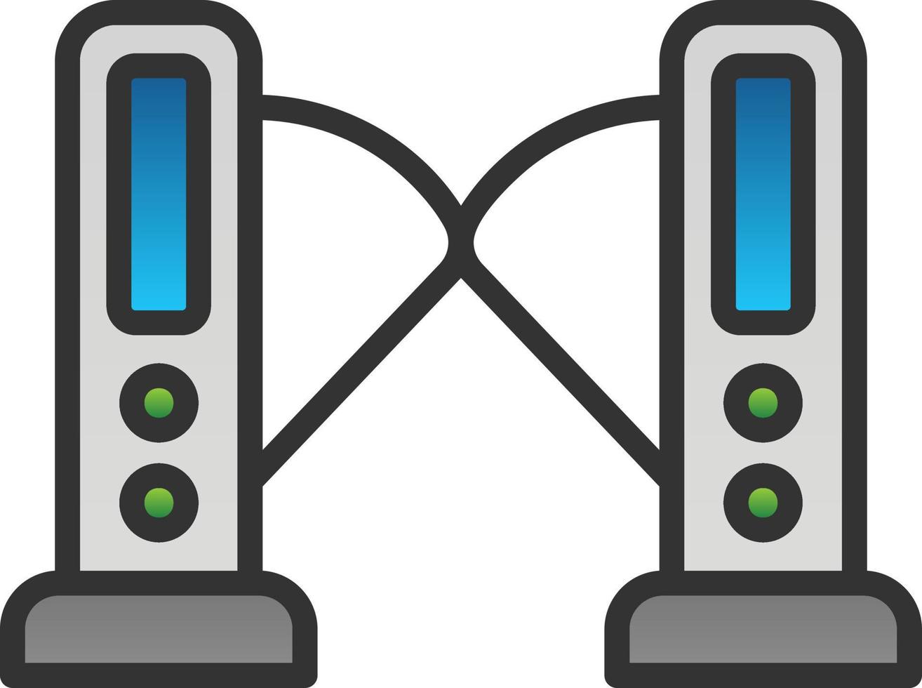Turnstile Vector Icon Design