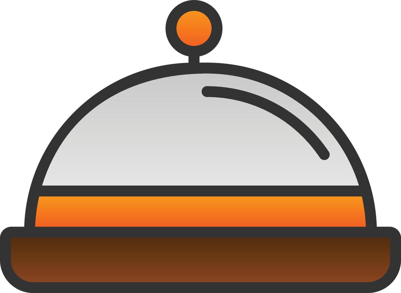 Food Tray Vector Icon Design