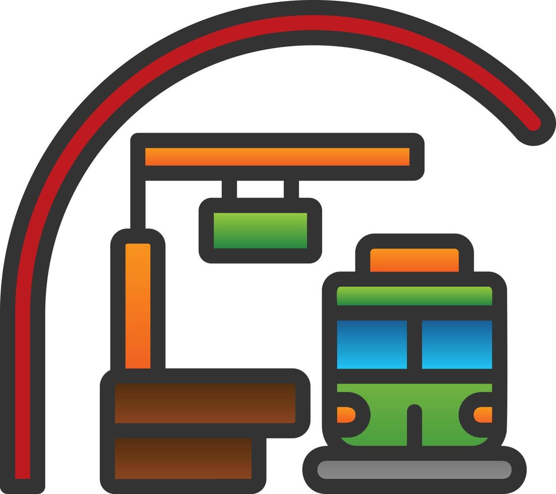 diseño de icono de vector de metro