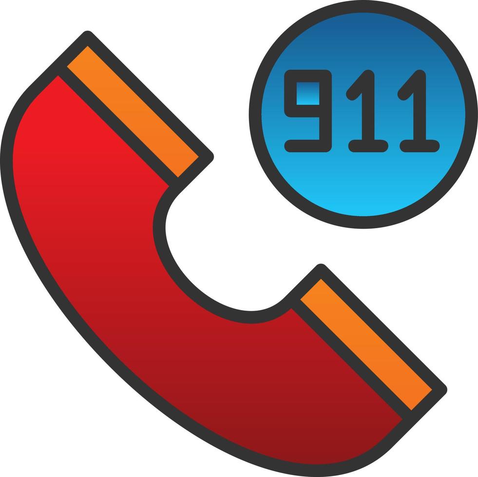 911 Vector Icon Design