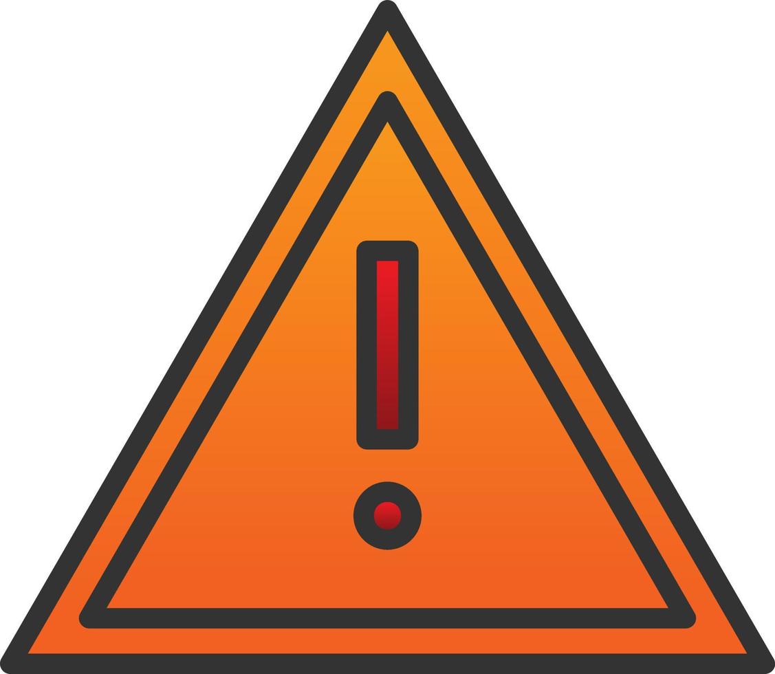 Exclamation Mark Vector Icon Design