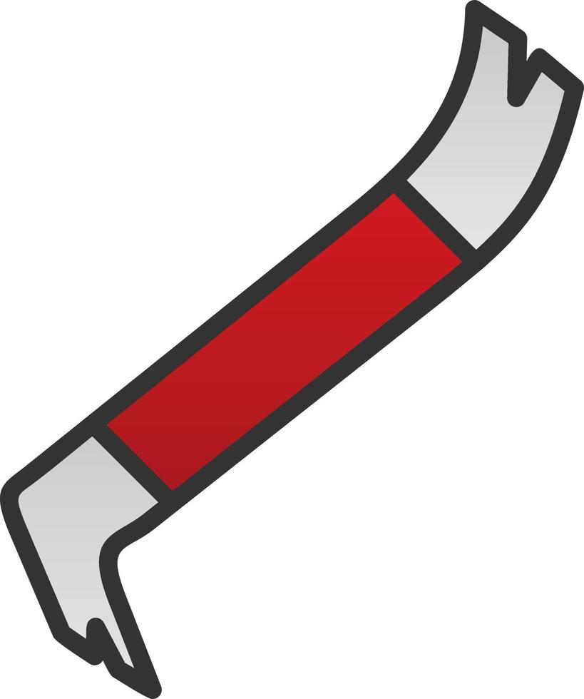 Crowbar Vector Icon Design