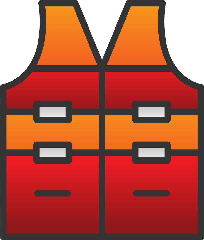Life Vest Vector Icon Design