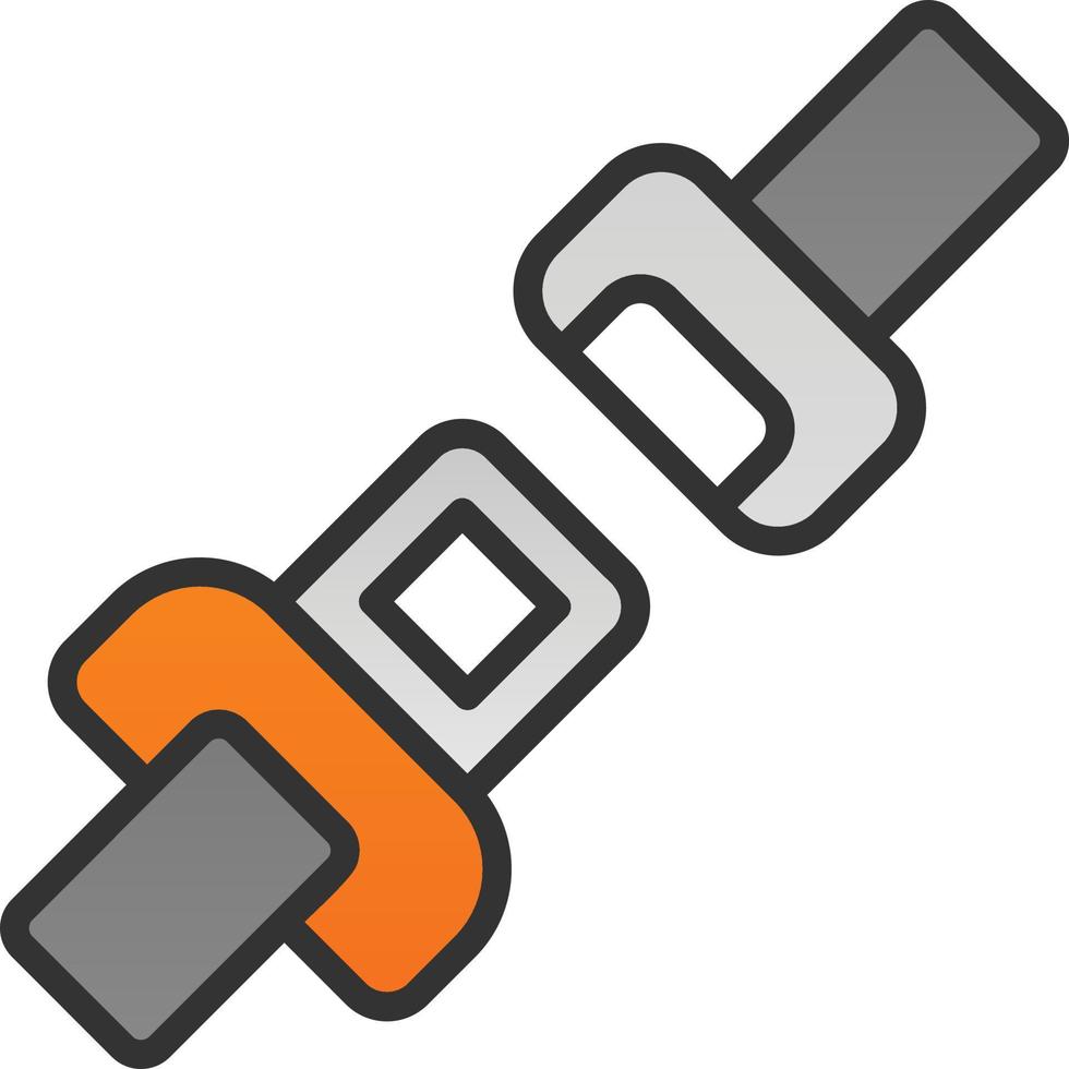 Seat Belt Vector Icon Design