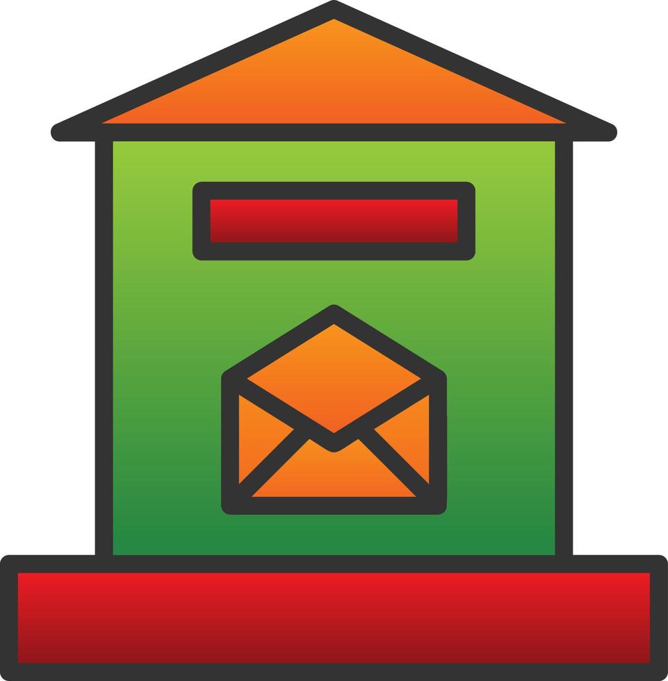 Letter Box Vector Icon Design