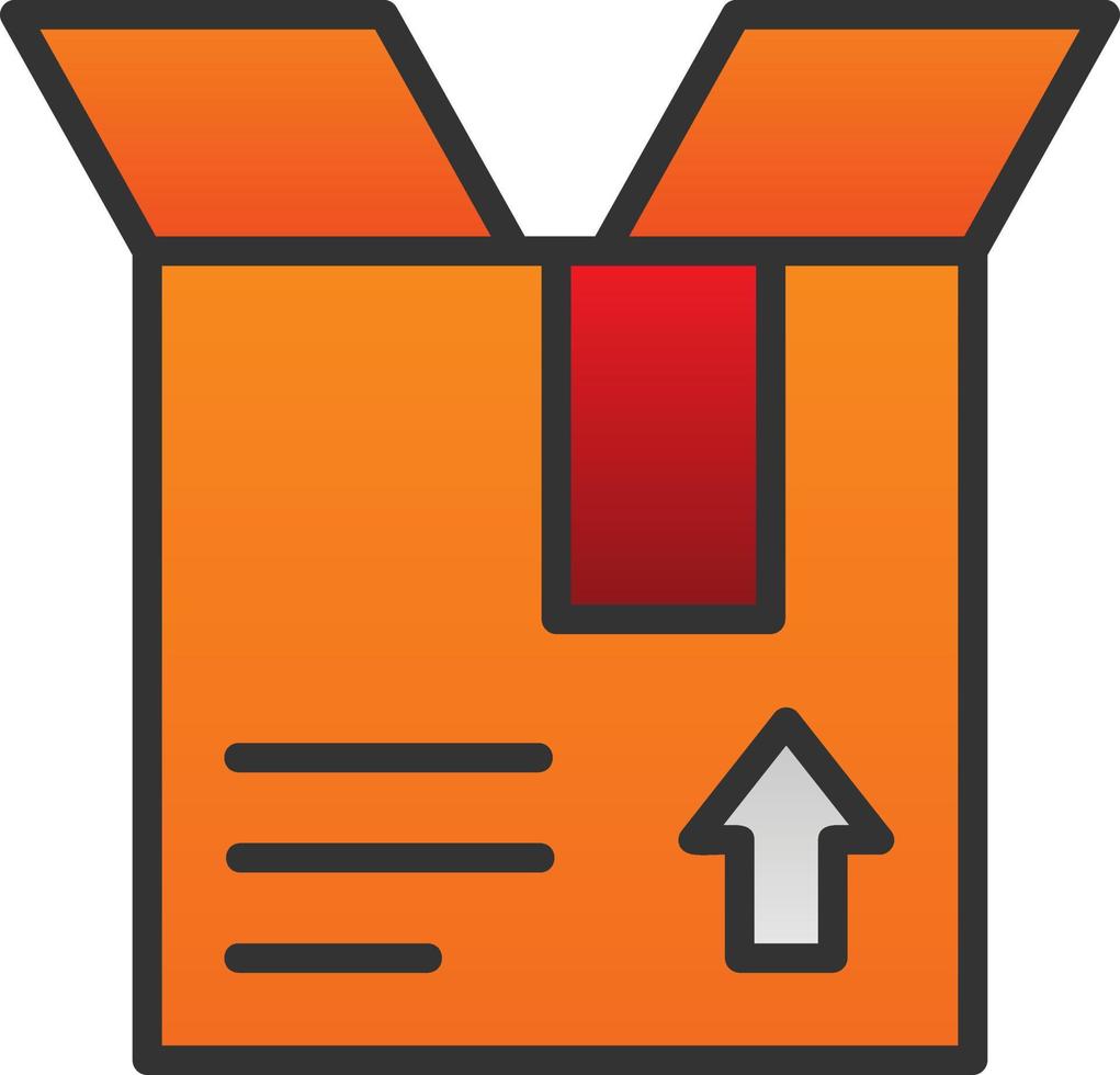 Open Box Vector Icon Design