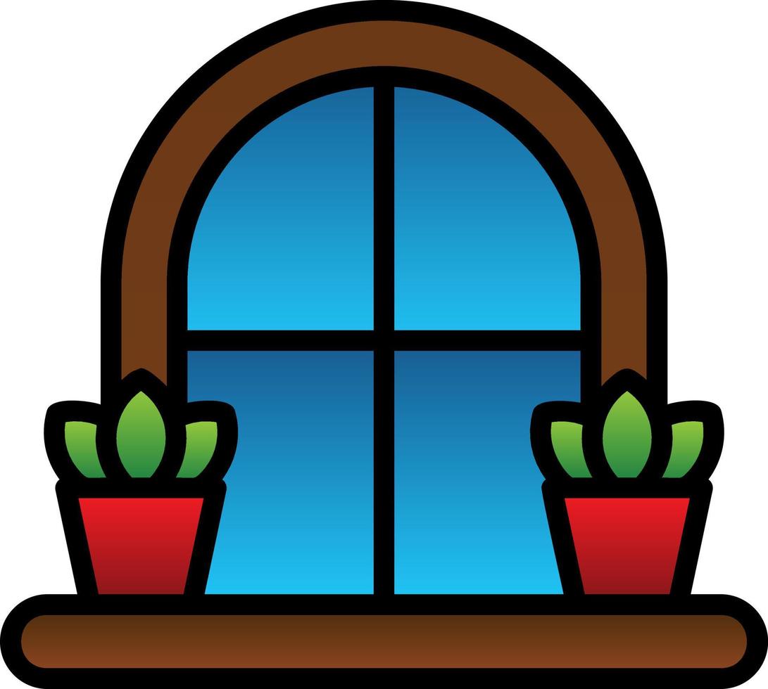 Window Vector Icon Design