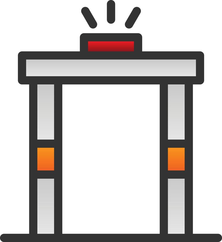 diseño de icono de vector de detector de metales