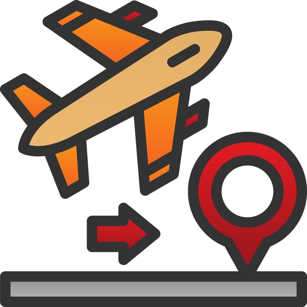 Domestic FLights Vector Icon Design