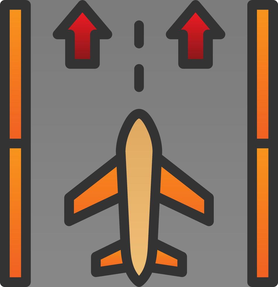 Runway Vector Icon Design