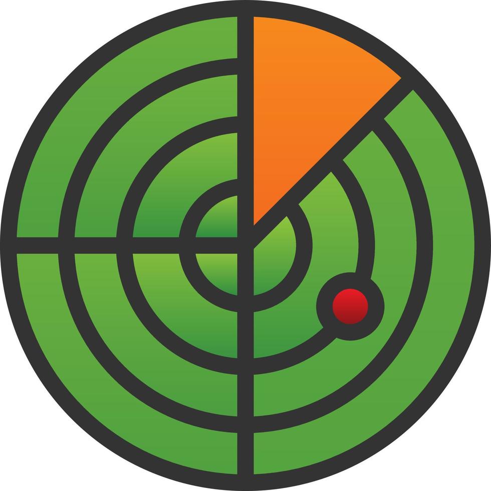 Radar Vector Icon Design