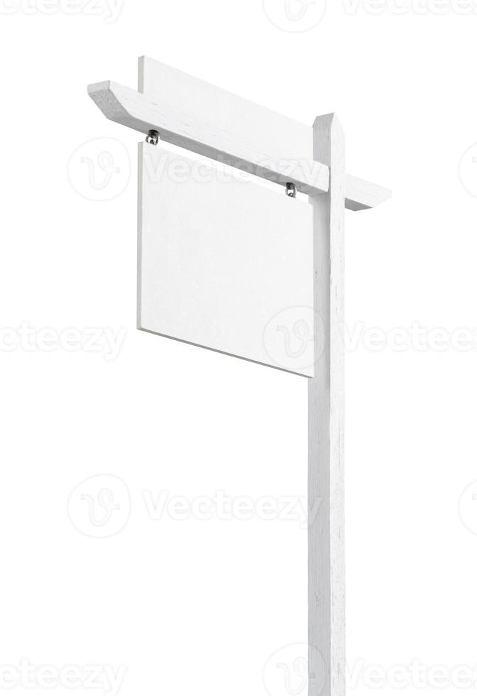 Blank Real Estate Sign with Upper Placard Ready For Your Own Text