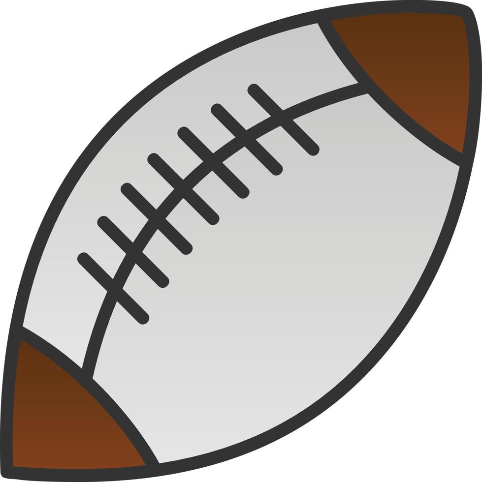 Rugby Vector Icon Design