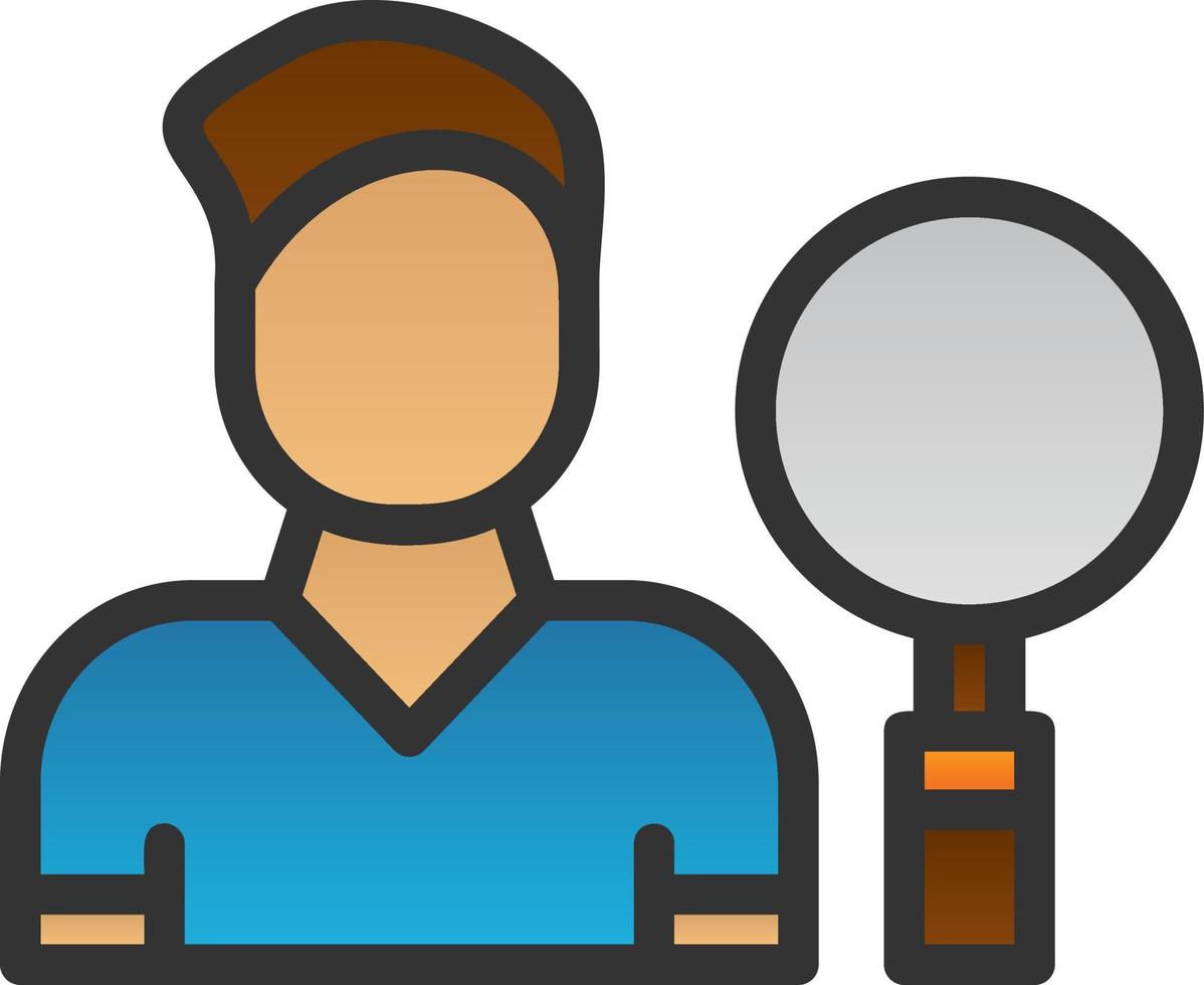 Searcher Vector Icon Design