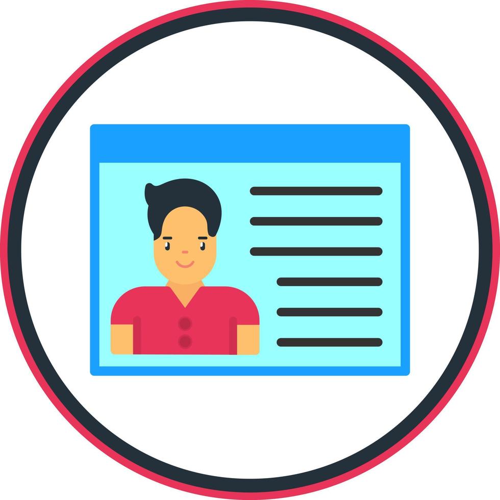 Identification Cards Vector Icon Design