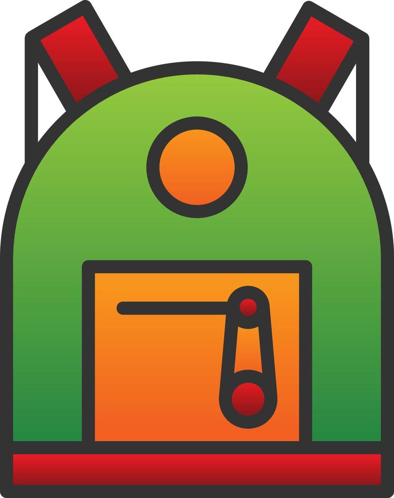 Backpack Vector Icon Design