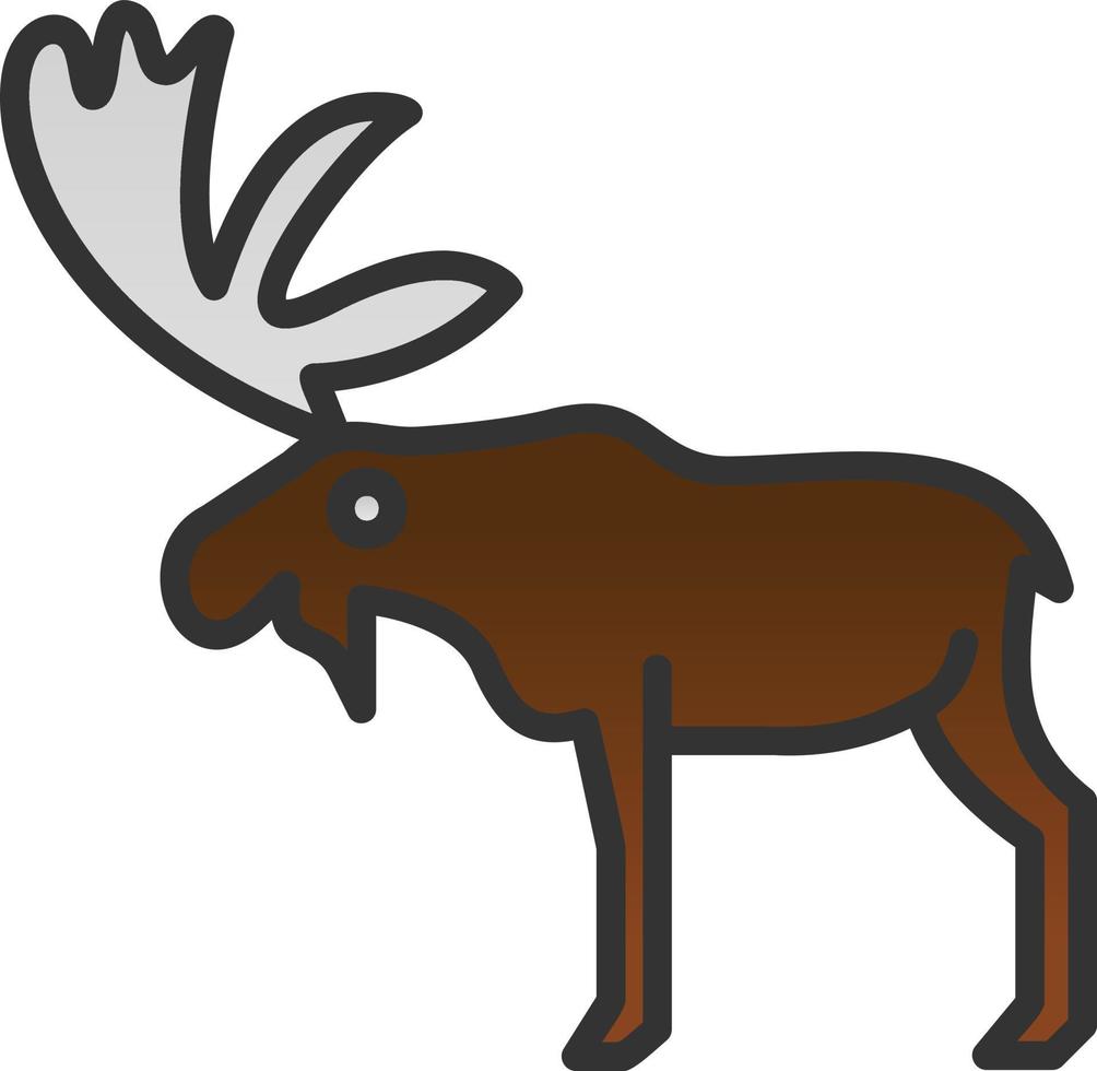 diseño de icono de vector de alces