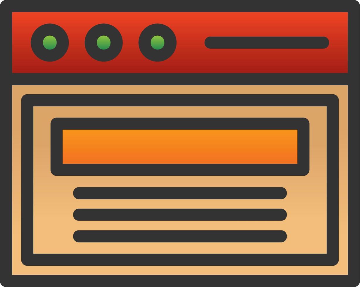 WEb Page Vector Icon Design