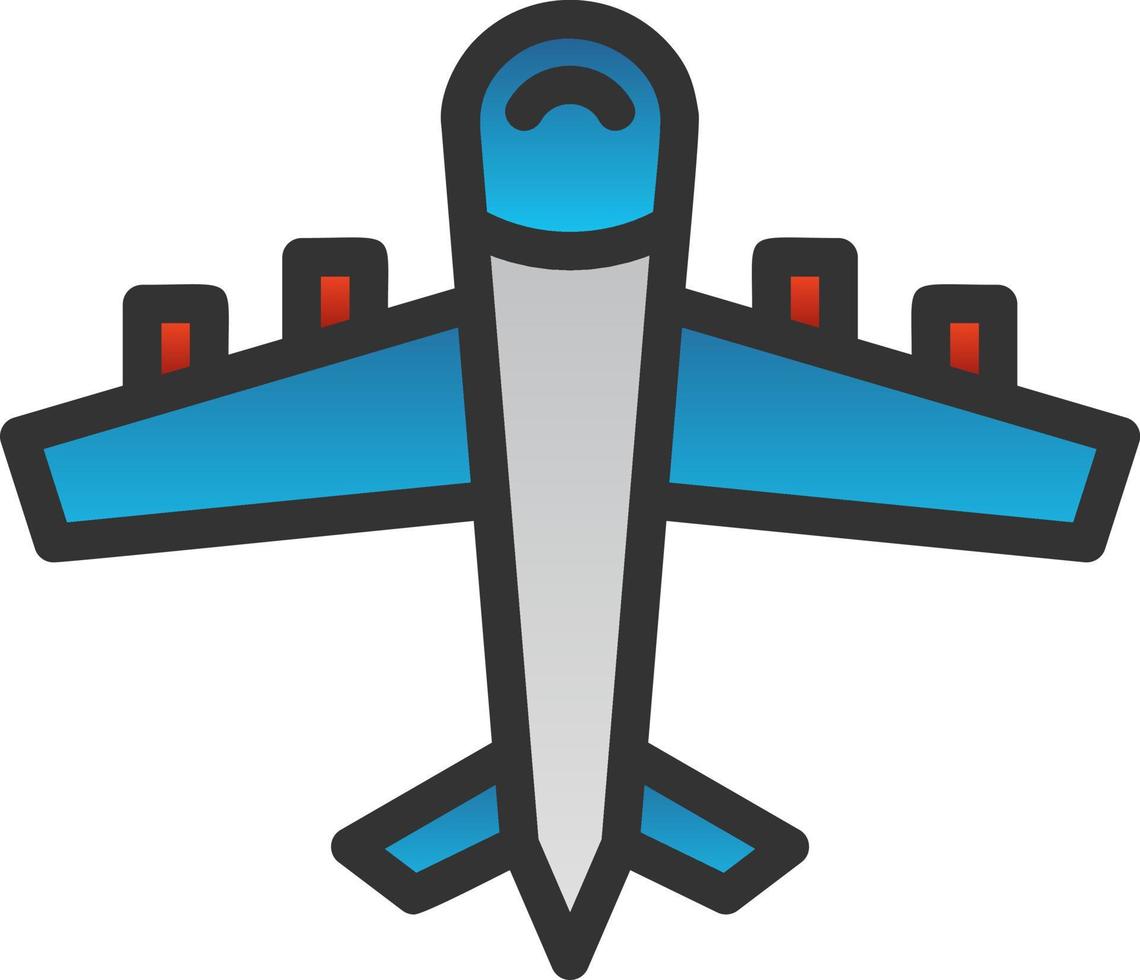 Airplane Vector Icon Design