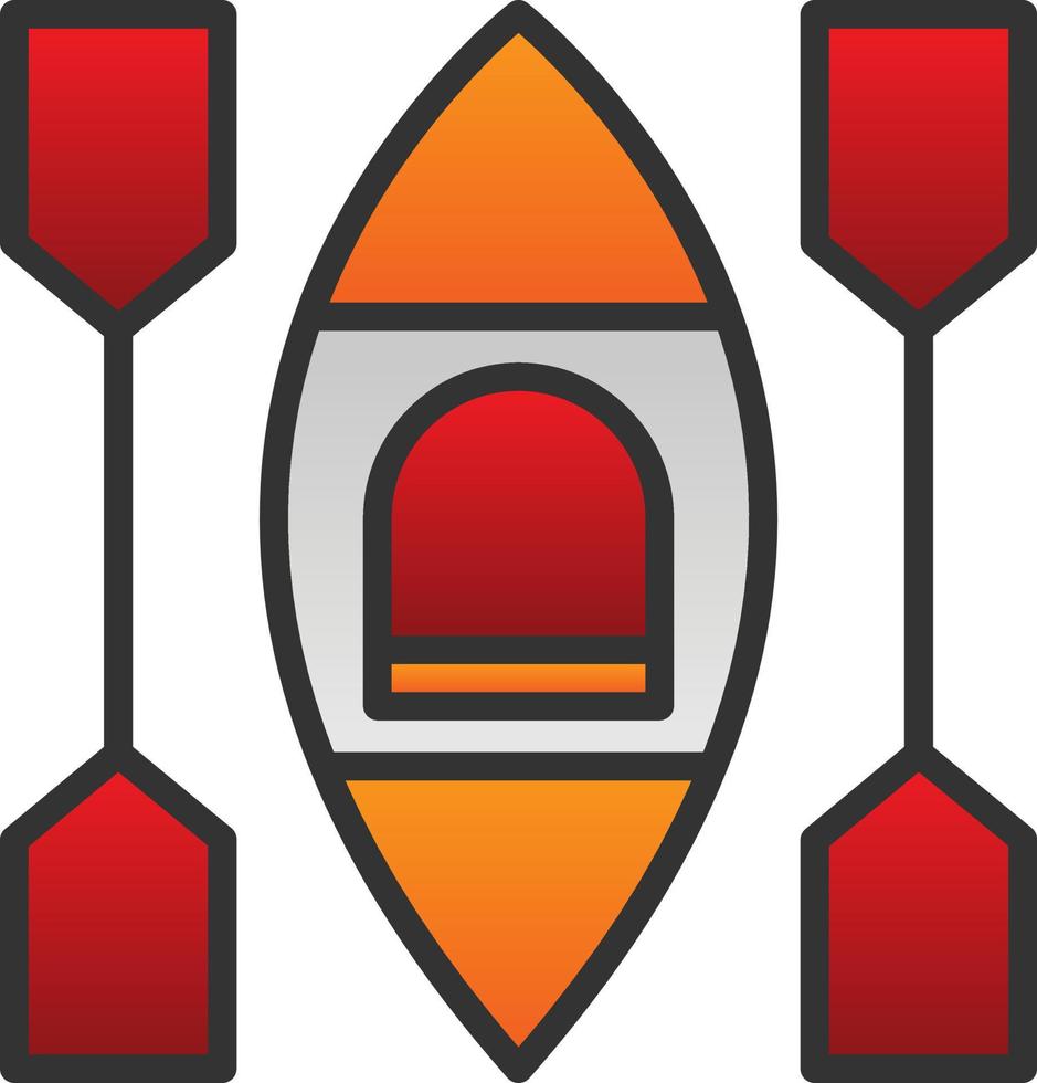 Kayak Vector Icon Design