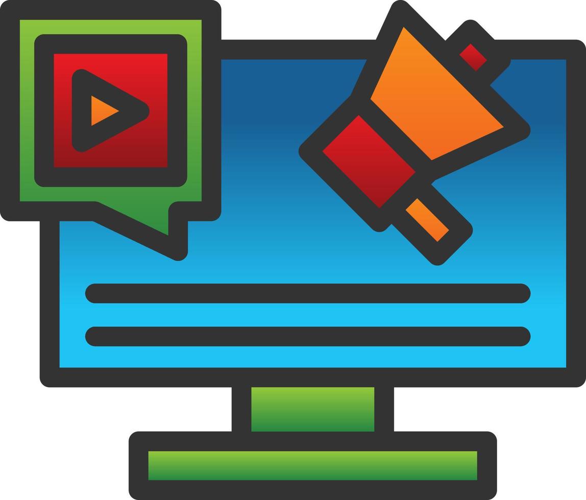 Social Marketing Vector Icon Design