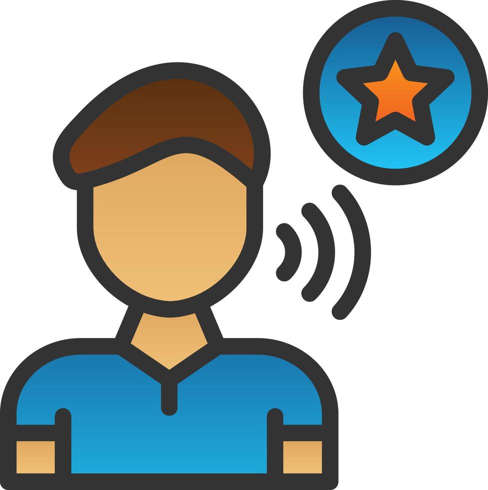 Influencer Vector Icon Design