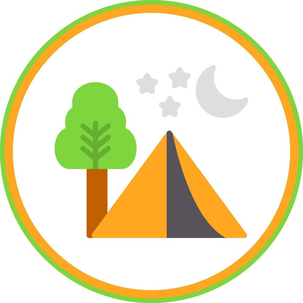 Camping Vector Icon Design