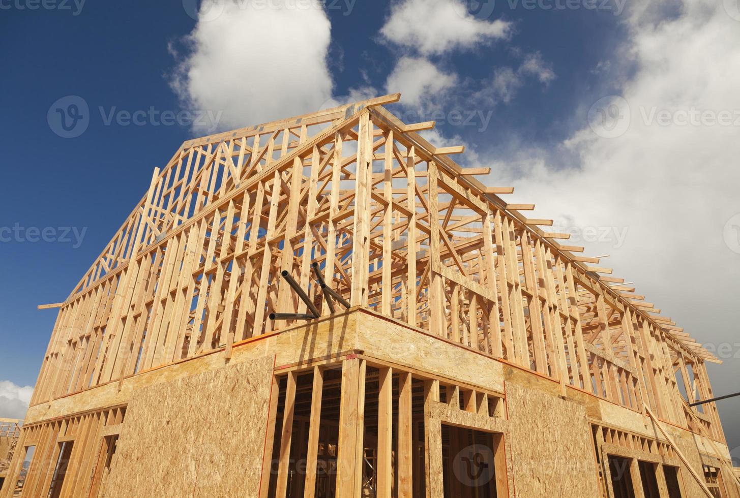 Abstract of Home Framing Construction Site photo