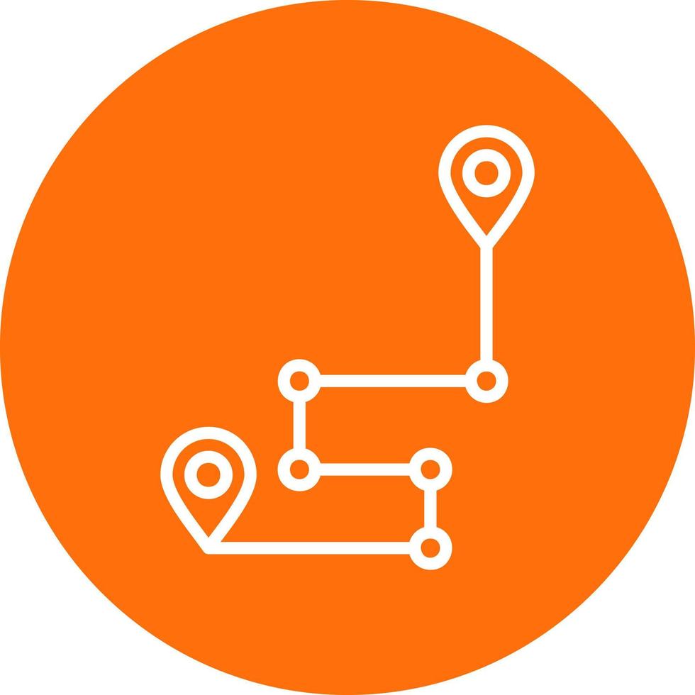 Route Vector Icon Design