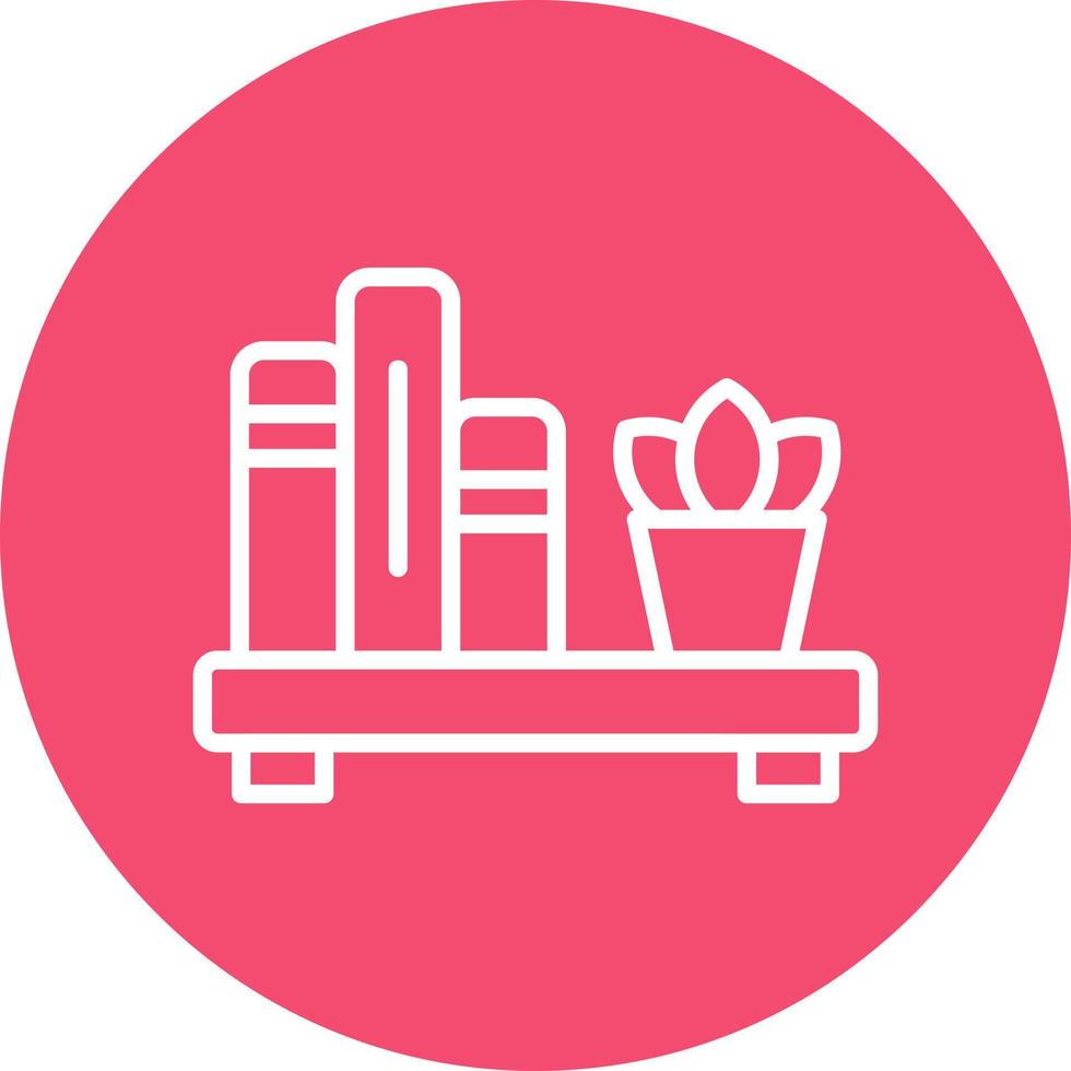 Book Shelf Vector Icon Design