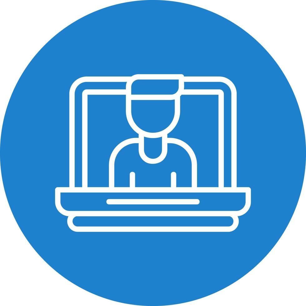 Video Conference Vector Icon Design