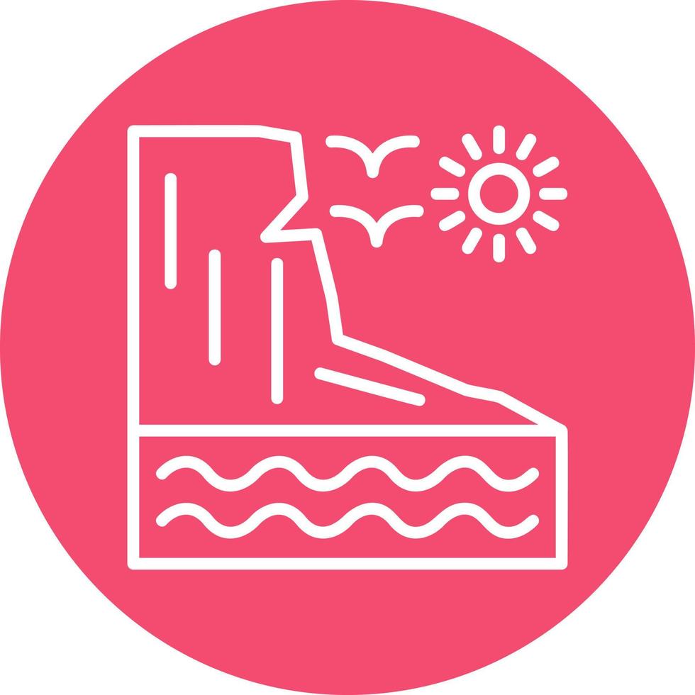 Cliff Vector Icon Design