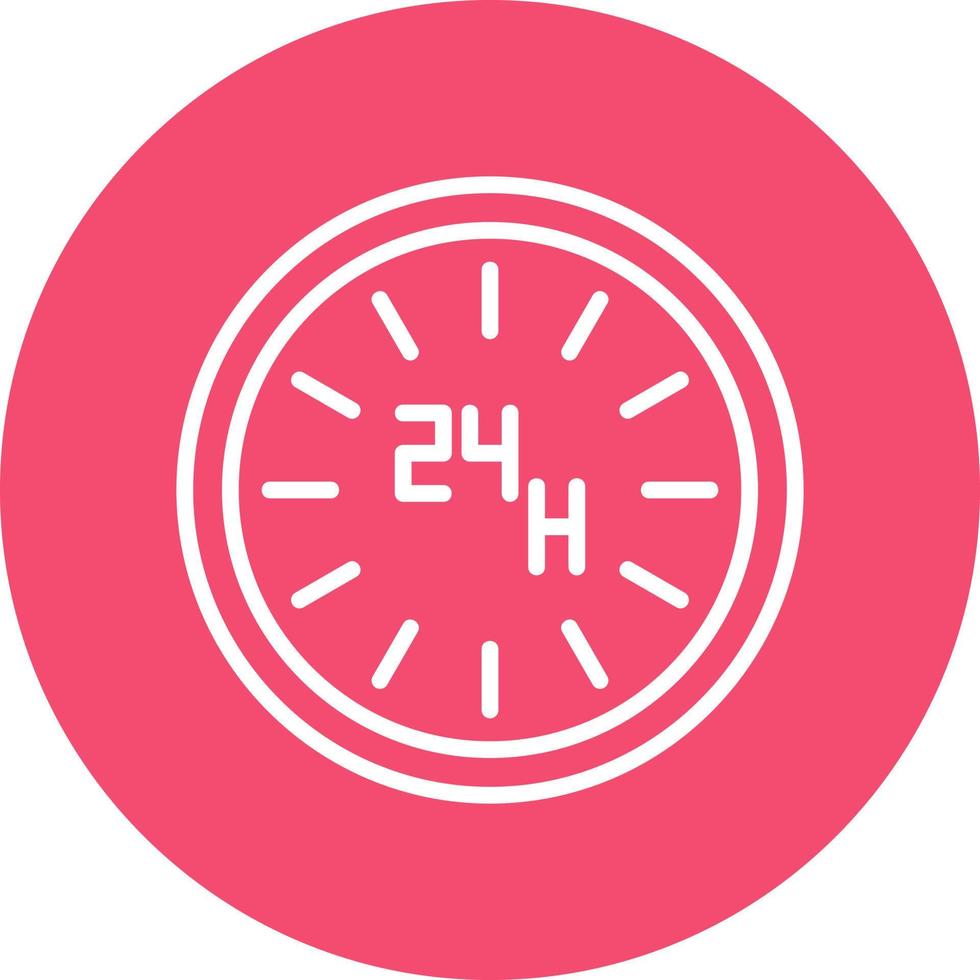 24 Hours Vector Icon Design