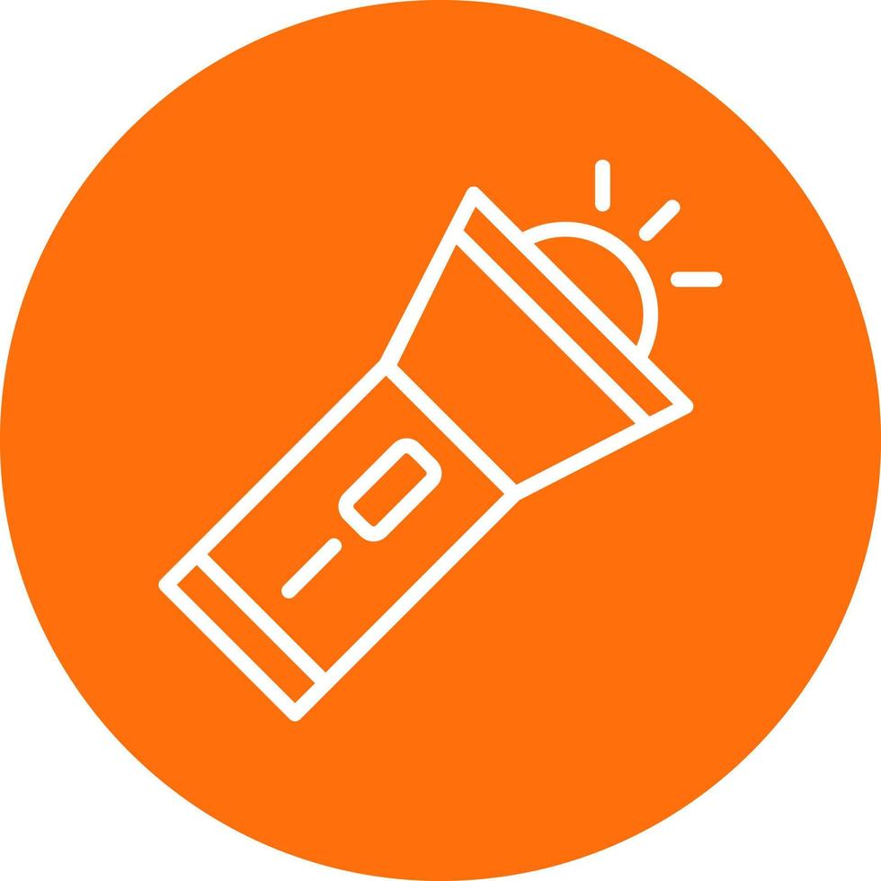 Flashlight Vector Icon Design