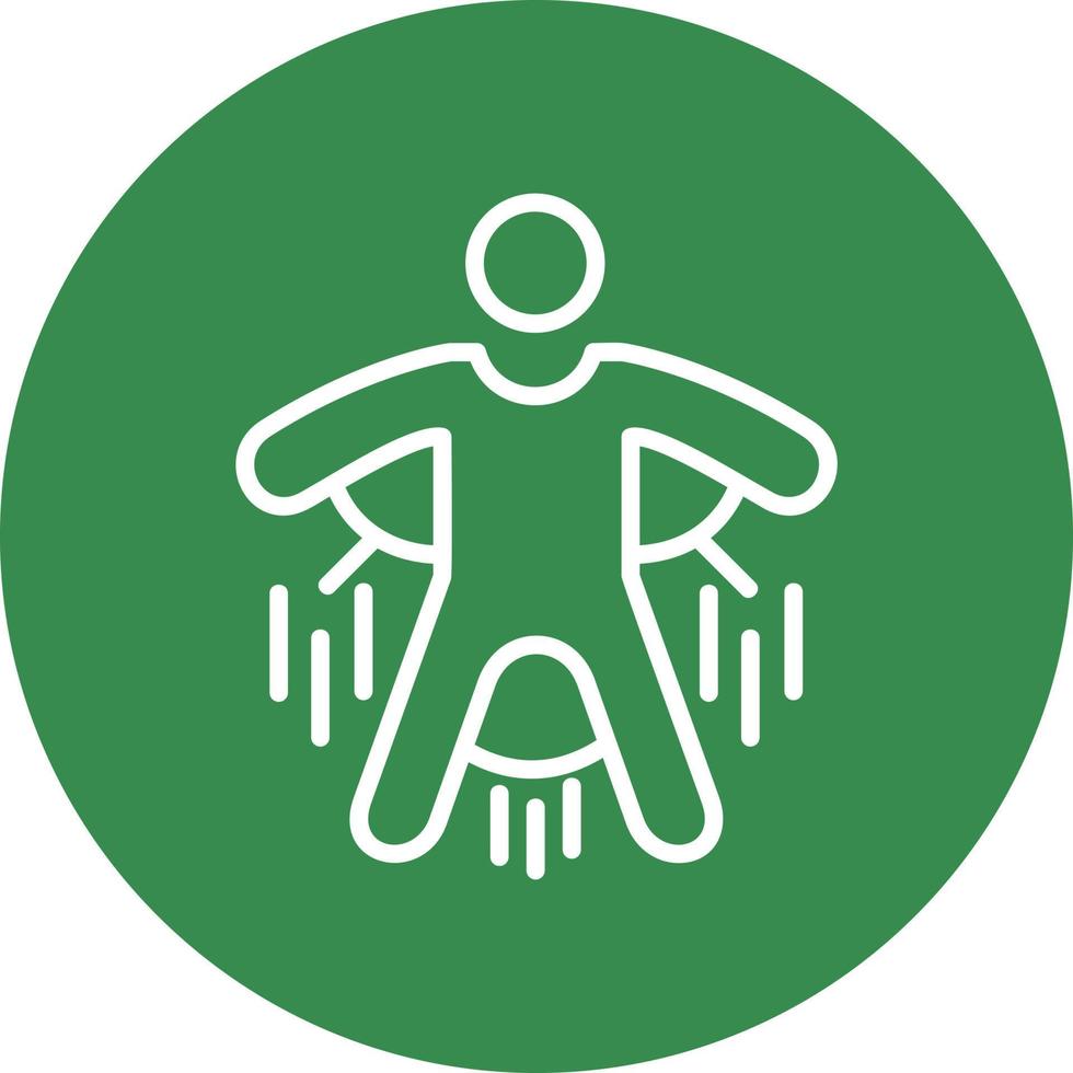 Base Jump Vector Icon Design