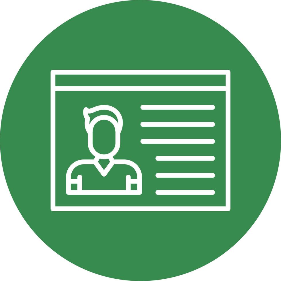 Identification Cards Vector Icon Design