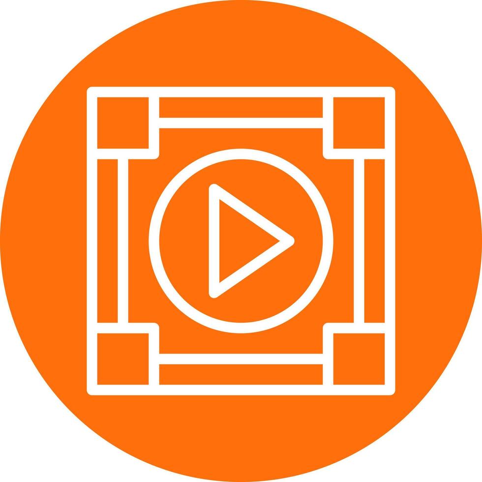 diseño de icono de vector de reproductor multimedia