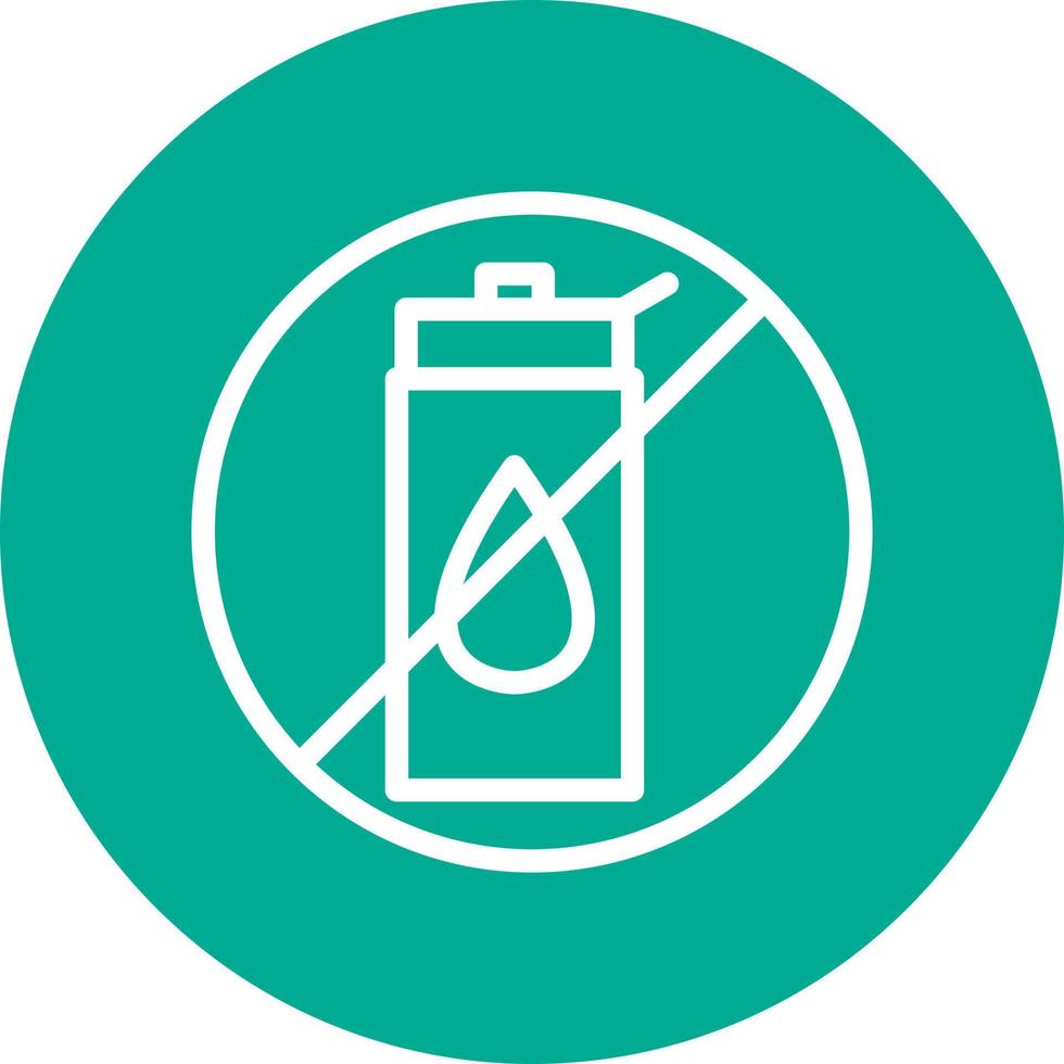 No Liquid Vector Icon Design
