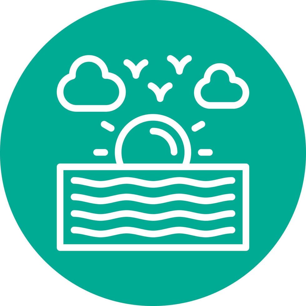 River Vector Icon Design