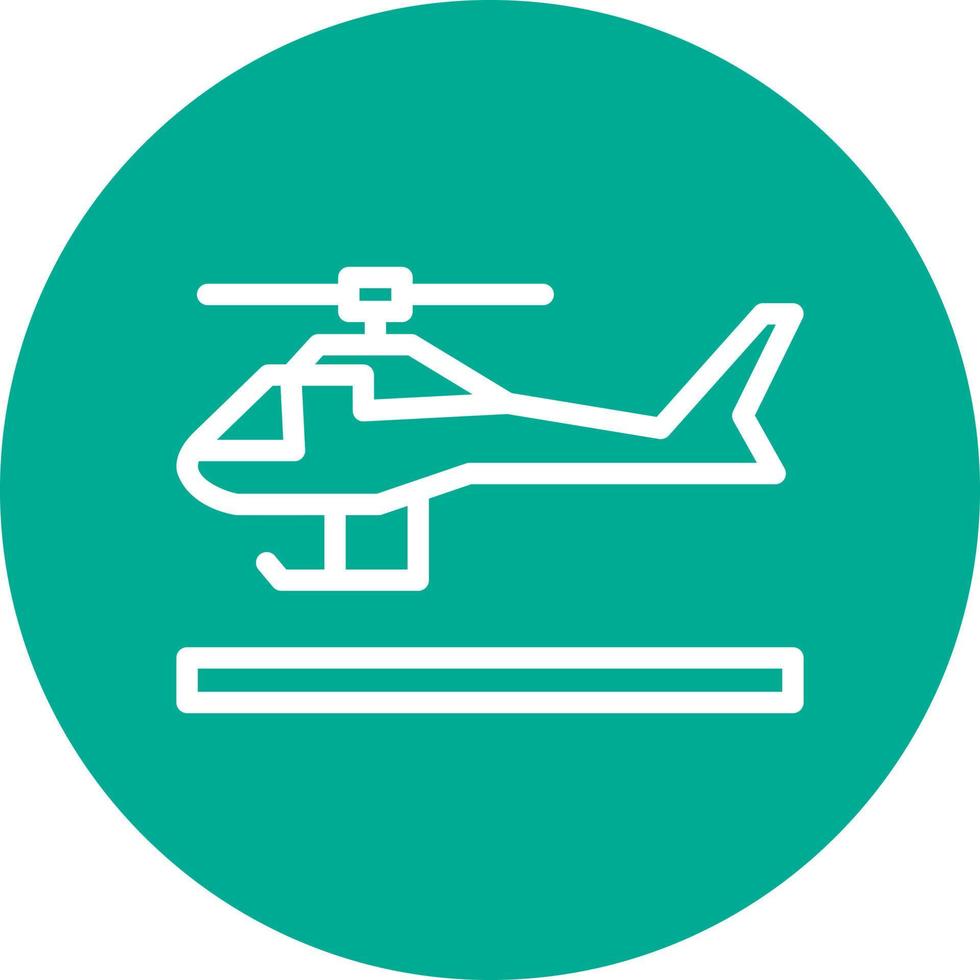 Helicopter Vector Icon Design