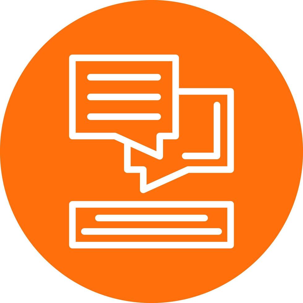 Dialog Vector Icon Design