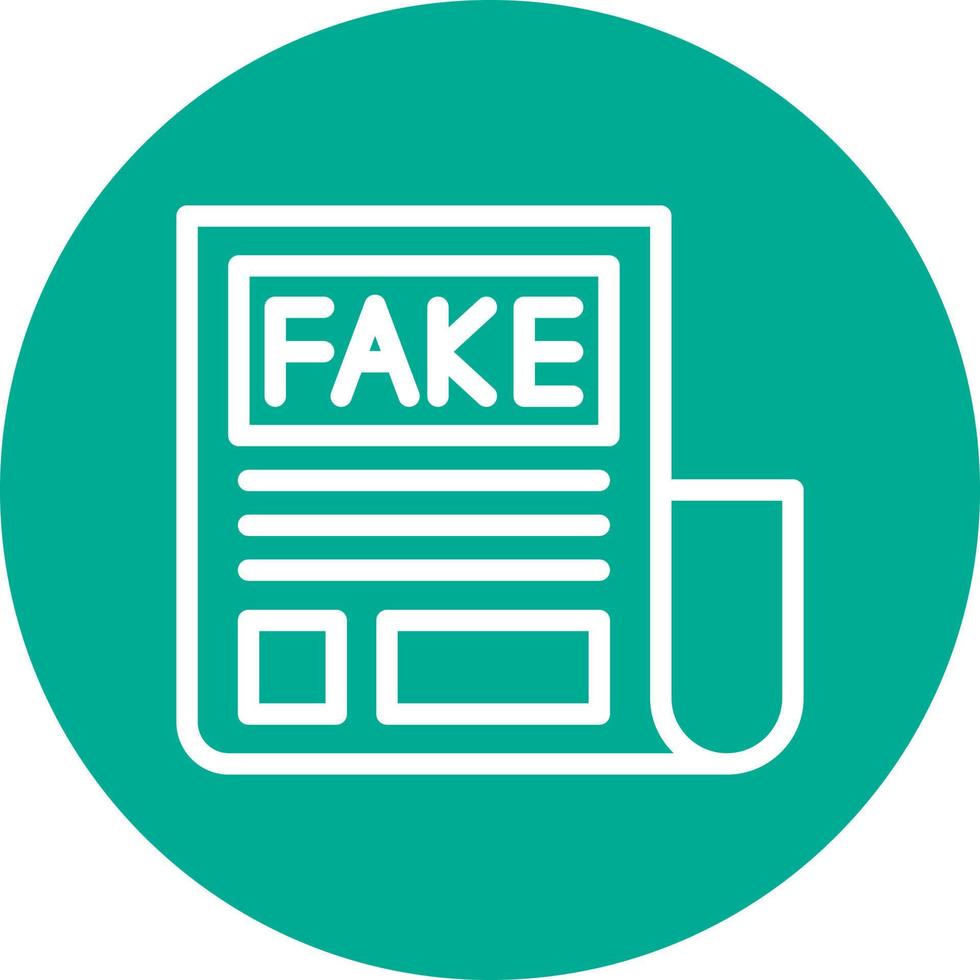 Fake News Vector Icon Design