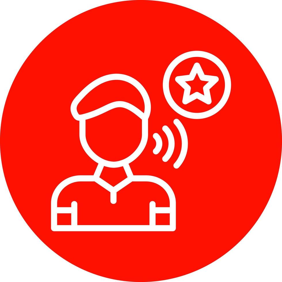 Influencer Vector Icon Design