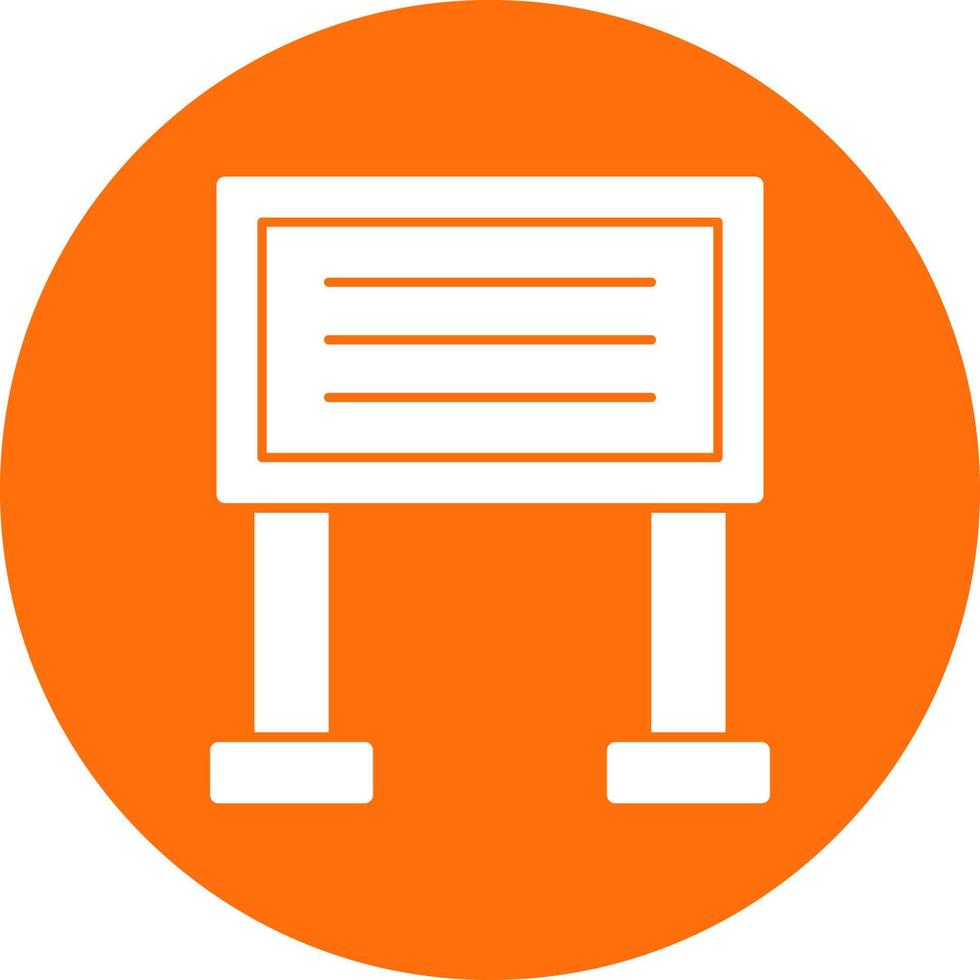Sign Board Vector Icon Design