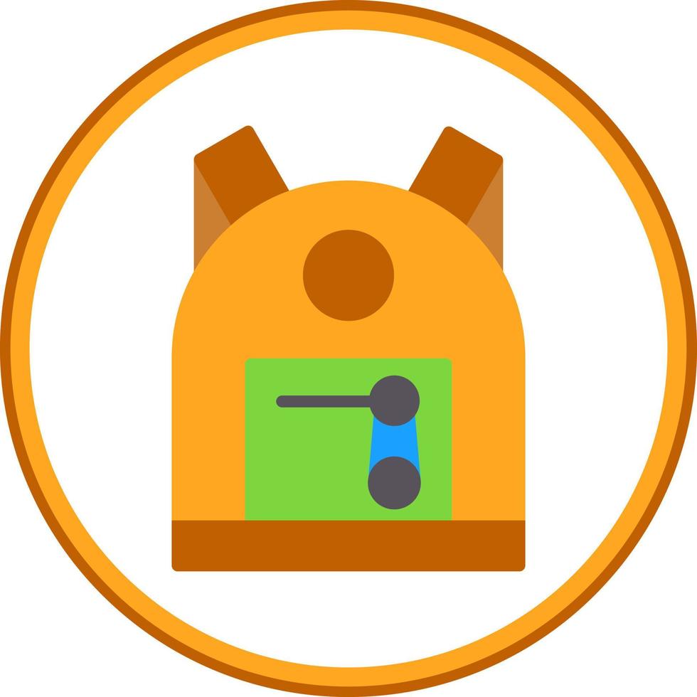 Backpack Vector Icon Design