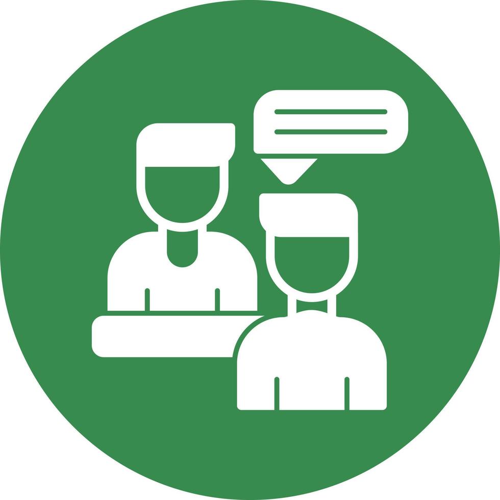 Interview Vector Icon Design
