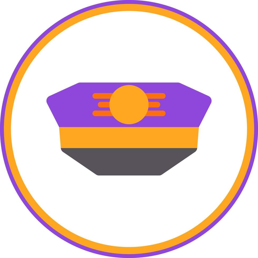 Pilot Hat Vector Icon Design