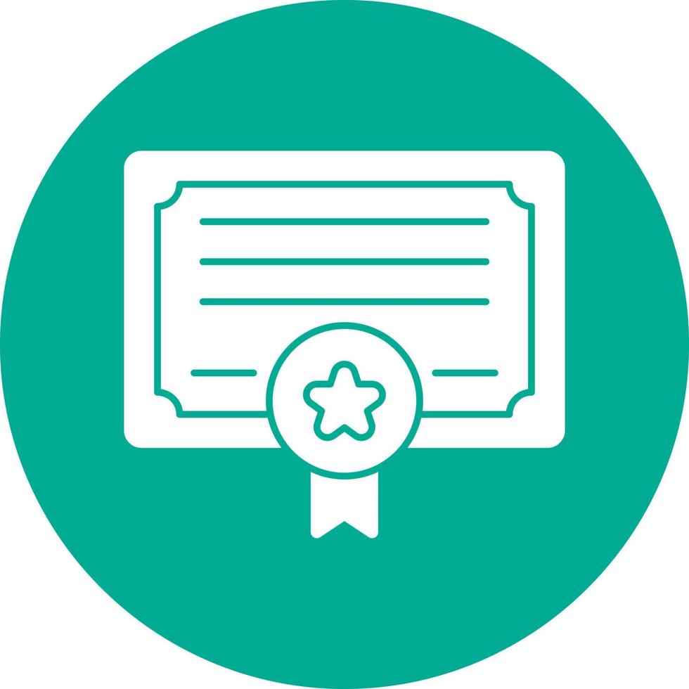 Certificate Vector Icon Design