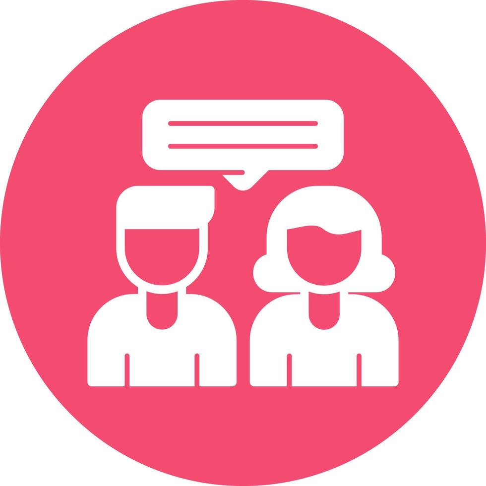 Interview Vector Icon Design